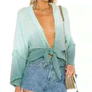 Young, Fabulous and Broke Francesca Ocean Bay Ombré Tie-Up Top